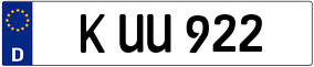 Trailer License Plate